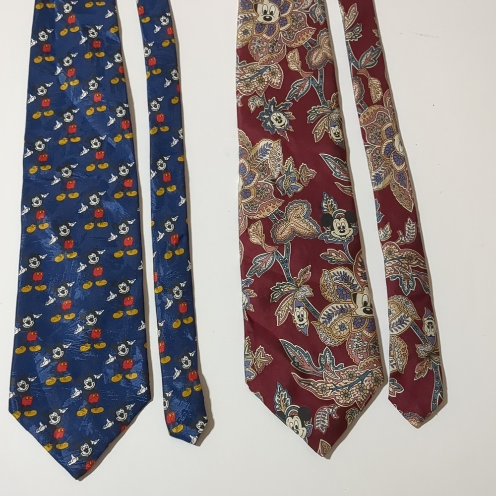 Vintage Walt Disney Company Mickey Mouse Neck  2 Ties